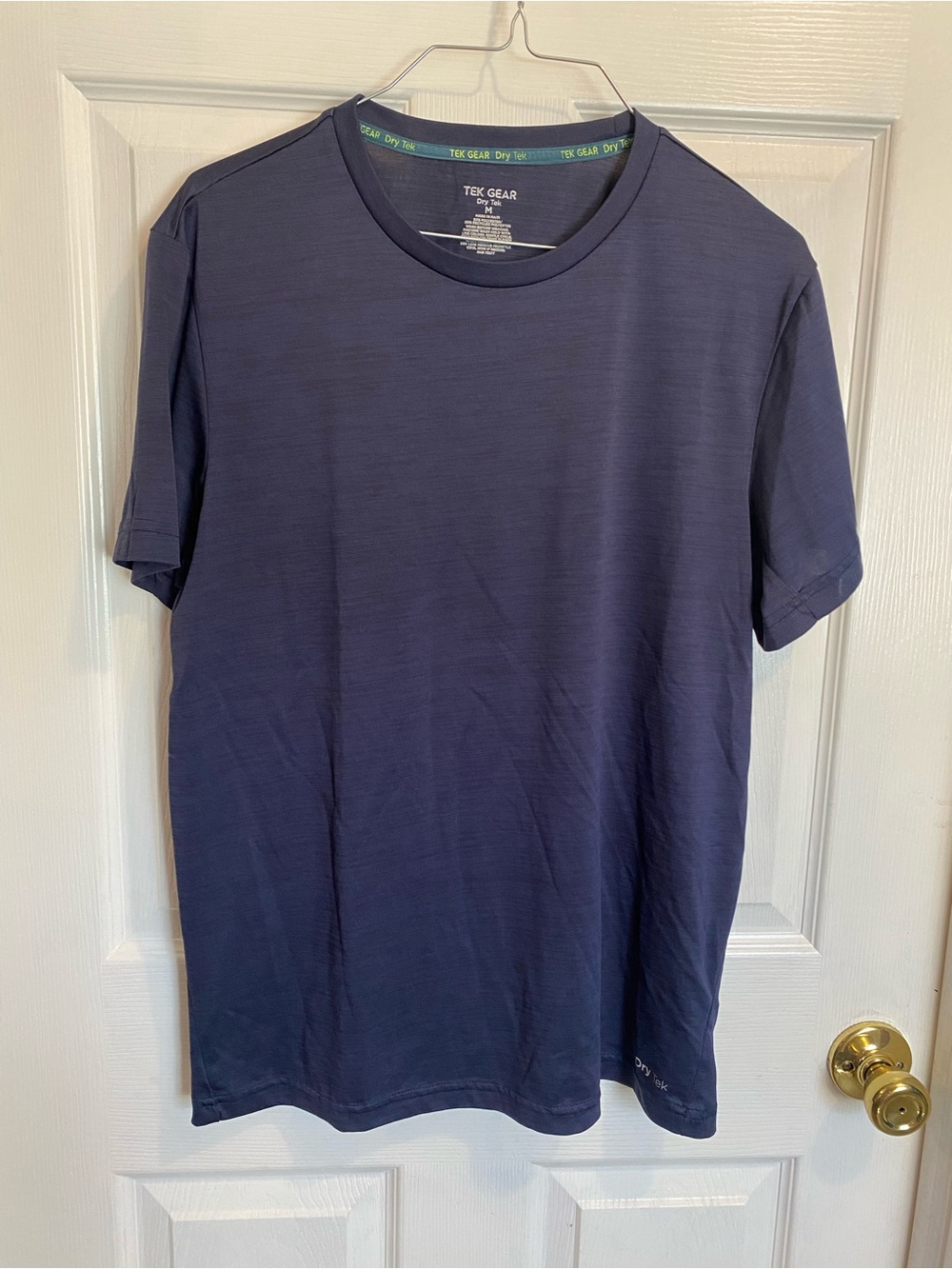 tek gear Men's Navy Short Sleeve Crew Neck Tee